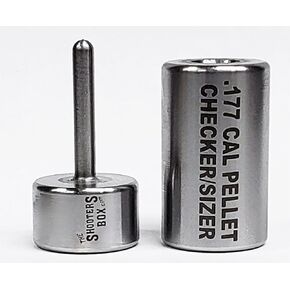 The Shooters Box Pellet Resizer/Checker .177 Cal - Hand Press Die Sizer - Stainless Steel - USA Made