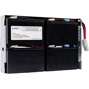 RBC23-UPC Replacement Battery for APC SU1000R2BX120, SU1000RM2U, SUA1000RM2U, SUA1000RMUS,Black