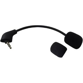 Game Mic for Hyperx Cloud 2/Cloud/Cloud X Headsets, 3.5mm Jack Detachable Mic Design, Noise Cancellation, Low Impedance, No Delay, Black