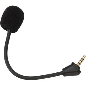Mic Replacement 3.5mm Detachable Game Microphone for Hyper X Cloud II Wireless Cloud Core Cloud Pro Silver Cloudx, HyperxCloud 2 Mic Replacement Game Detachable Gold Plated Jack