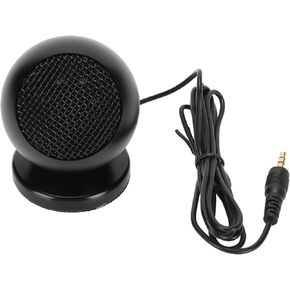 Compact Snowball Microphone Omni Directional 3.5mm Microphone for Computer Meeting