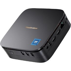 Blackview Mini PC MP60 Intel N5095(up to 2.9GHz), Desktop Computer Windows 11, 8GB DDR4 256GB SSD, Support 4K Dual HDMI Display, Gigabit Ethernet/WiFi/BT4.2/Office/Remote Work