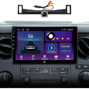 راديو ستيريو سيارة أندرويد 10 بوصة لـ Ford F150 (2004-2008) F250 F350 F450 (2008-2016) Fusion Fusion مع Carplay Android Auto Mavigation Bluetooth 5G WiFi SWC Touchscreen