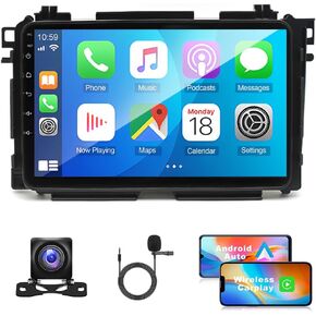 Android 13 Car Stereo لـ Honda Vezel HRV 2014-2019 مع Carplay و Android Auto ، 5G WiFi ، 9 "