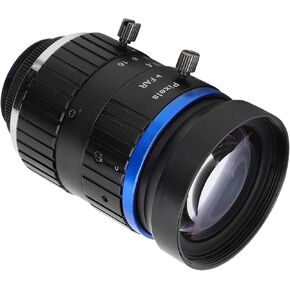 Manual Iris Lens, C Mount 1in Image Format 8MP High-Definition CCTV Lens 50mm Length Aluminum Alloy for Industrial Camera