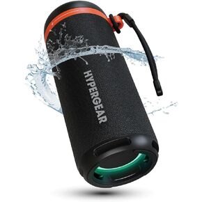 HyperGear Portable Bluetooth Speaker with Loud Boosted Bass HD Sound, BT5.4, LED Lights, Bluetooth Speaker Stereo Pairing Built-in Mic for Home/Outdoor/Party/Beach Birthday Gift