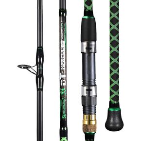 Sougayilang Surf Spinning Fishing Rod Carbon Travel for Beach Saltwater 2 Pieces (9'/10'/11'/12') Surf Rod