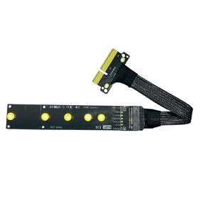 JMT PCIE 4.0 X4 to M.2 SSD Adapter Cable PCI Express 4X NVME 22110 High Speed GEN4.0 Extender (10CM)