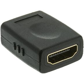 CableWholesale HDMI High Speed Coupler/Gender Changer, HDMI Type-A Female to HDMI Type-A Female, 4K 60Hz, Black