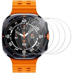 (4 Pack) Screen Protector For Samsung Galaxy Watch Ultra 47mm / Watch 6 Classic 47mm Tempered Glass, HD Clear, Anti Scratch