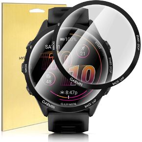 Suoman 2+2 Pack for Garmin Forerunner 970 Smartwatch Screen Protector, Charger Port+ [Anti Scratch] Full Coverage High Definition Soft Protective Film