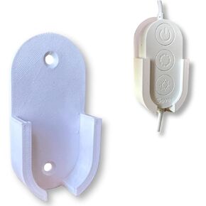 حامل حائط التحكم عن بعد ، متوافق مع H617A 3-BUTOTER BLATCH Strip Remote ، أبيض