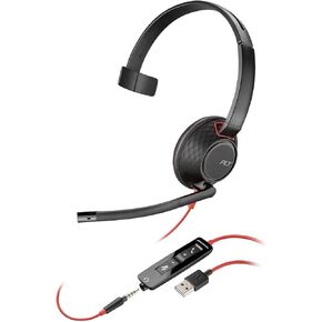 Poly Blackwire 5210 Monaural USB-A Headset TAA [Bulk]