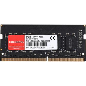 colorful 8GB DDR4 RAM, 3200MHz CL22 (or 2933MHz or 2666MHz) Laptop Memory, SODIMM 260-Pin, Compatible with Intel Core and AMD Ryzen Processors,for Gaming,Fast Speed,Dual Channel