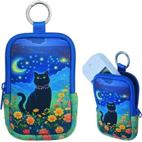 Hand Sanitizer Zipper Pouch，Cute Hand Sanitizer Spray Case ，Attachable Fashion Accessory with Snap Hook for Glow Mist and Power Mist 1FL OZ