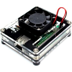 Zebra Fan Case – Raspberry Pi 3 A+ ~ Black Ice