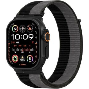 Sport Loop Nylon Bands Compatible with Apple Watch Band 49mm 46mm 45mm 44mm 42mm for Men Women, Breathable Adjustable Stretchy Braided Straps for iWatch Ultra 2/Ultra Series 10/9/8/SE/7/6/5/4/3