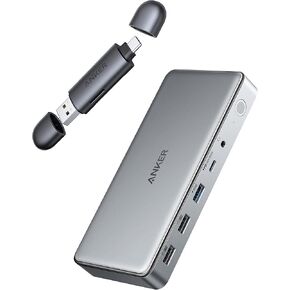 Anker USB-C و USB 3.0 SD Card Reader & Anker Triple Display Station لـ M1 MacBooks ، 563 USB C Docking Station (10 in-1)