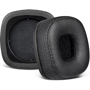 SOULWIT Replacement Ear Pads Cushions for Marshall Major I/II/III/IV/V ANC Bluetooth Wireless/Wired Headphones, for Marshall Major 1/2/3/4/5 Headset, Earpads with Soft Protein Leather - Black