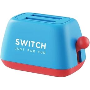 Switch Card Card Case Tooster Tooster حامل تخزين لطيف محمول غطاء واقعي (أحمر أزرق)