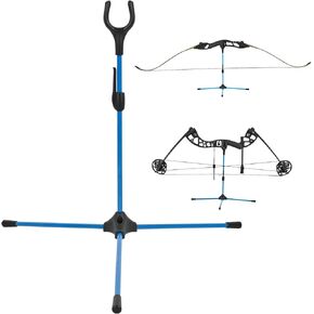 Archery Bow Stand - 18.9" Height Lightweight Bow Stand, Foldable Bow Rack Holder Legs for Recurve Bow Compound Bow Longbow