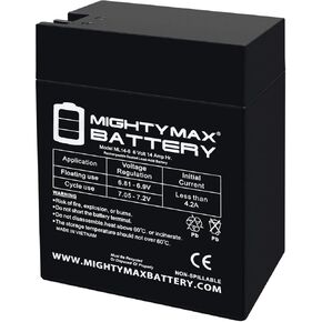 ML14-6 - 6 Volt 14 AH, Fast-on Terminal, Rechargeable SLA AGM Battery