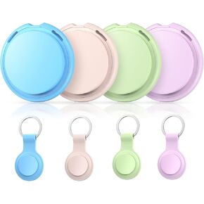 Air tags-4 Pack Tracker [Apple MFi Certified] Pair with Apple Find My(iOS Only) Smart Bluetooth Key Tracking Tags Item Finders Waterproof Worldwide Located Devices for Pet Wallet Backpack Dogs Luggage