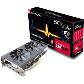 Sapphire Technology Technology Radeon 11266-04-20G Pulse RX 570 4GB GDDR5 Dual HDMI/ DVI-D/ Dual DP OC with Backplate (UEFI) PCI-E Graphics Card (Renewed)