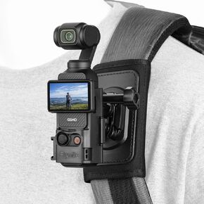 Pocket 3 Backpack Mount, Bag Belt Shoulder Strap Mount Chest Holder with Expansion Adapter for DJI Osmo Pocket 3 Creator Combo Accessories