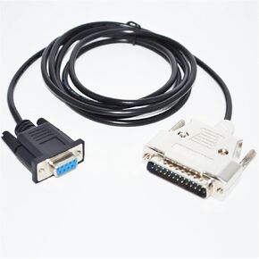 RS232 DB9 9PIN Female to DB25 D-SUB25PIN Male Adapter Null Modem Cable(6M)
