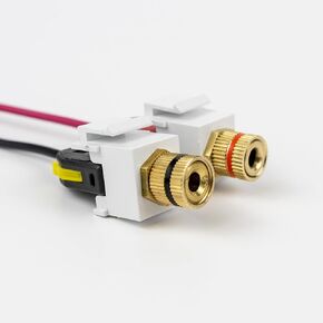 Keystone Insert Binding Posts (24, Black)