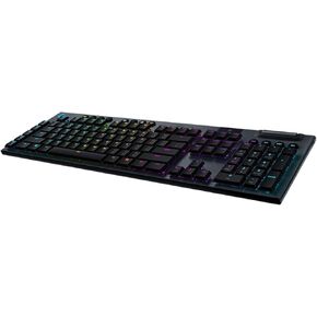 Logitech G915 Mechanical Gaming Keyboard, Low Profile GL Linear Key Switch, LIGHTSYNC RGB, Advanced Lightspeed Wireless and Bluetooth Support,Black (RENEWED)