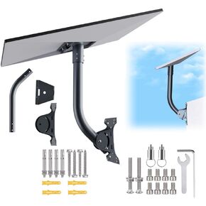 Starlink Gen 3 Mount, Adjustable Starlink Gen 3 Mount, Starlink Mounting Kit for V3 Starlink Standard Dish-Include Starlink Gen 3 Pipe Adapter