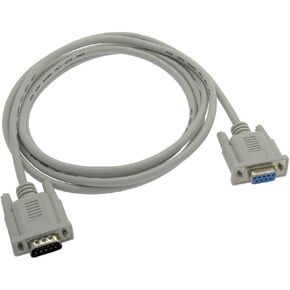 50Ft DB9 Male to Female Serial Cable, 2 Pack