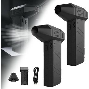 Jet Blaster 3.0, 2024 New Quorali Jet Blaster 3.0, Mini Portable Quorali Jet Fan, Jetix hydro jet air blaster 2.0, 3 Gear Adjustable, 150000rpm Jet Blower for Computer Keyboard, Car, Home (2pcs Black)