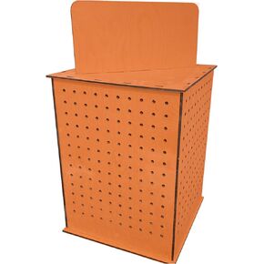 TORCHED DISPLAYS Rotating Display Stand – 22.5 x 16.76-inch – Rotating Organizer Wood Pegboard – Pegboard Display Stand for Craft Shows, Vendor Events, Jewelry, Accessories…