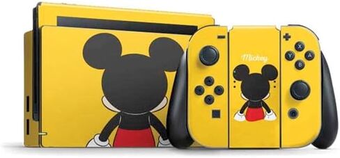 Skinit Decal Gaming Skin Compatible with Nintendo Switch Bundle - Officially Licensed Disney Mickey Mouse Backwards Design in Saudi Arabia
