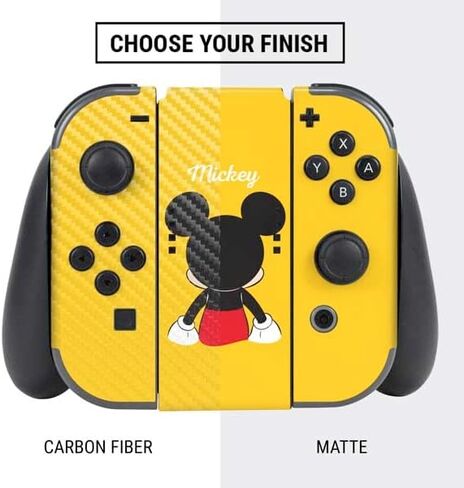 Skinit Decal Gaming Skin Compatible with Nintendo Switch Bundle - Officially Licensed Disney Mickey Mouse Backwards Design in Saudi Arabia