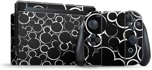 Skinit Decal Gaming Skin Compatible with Nintendo Switch Bundle - Officially Licensed Disney Mickey Mouse Backwards Design in Saudi Arabia