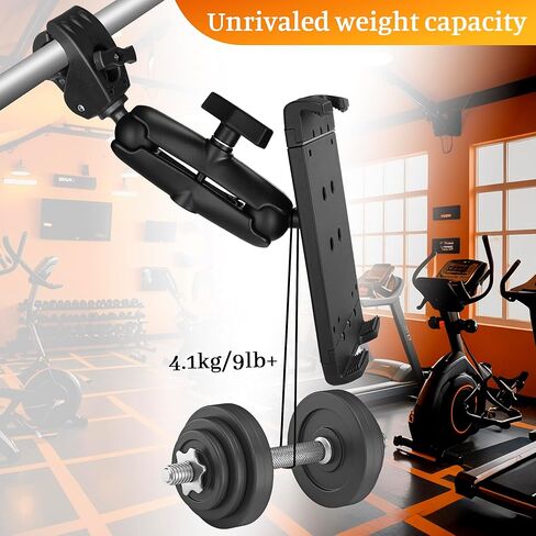 Heavy Duty Tablet Mount for Truck, Aluminum Drill Base Tablet Holder, Compatible with 7.5''-13'' Tablets/iPad, Industrial iPad Holder for Wall, Truck,Commercial Vehicles, Warehouse, Dashboard, Boat in Kuwait