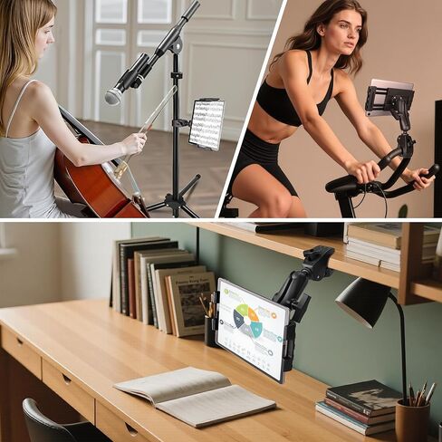 Heavy Duty Tablet Mount for Truck, Aluminum Drill Base Tablet Holder, Compatible with 7.5''-13'' Tablets/iPad, Industrial iPad Holder for Wall, Truck,Commercial Vehicles, Warehouse, Dashboard, Boat in Kuwait