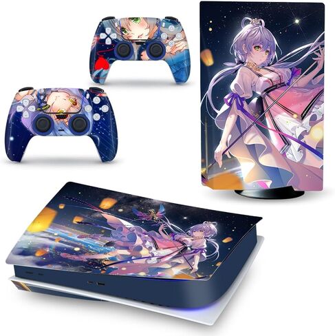 Full Set Skins Compatible with Ps-5 Disc Version,Protective Stickers for Ps-5 Disc Edition Console Controllers (5) in Saudi Arabia