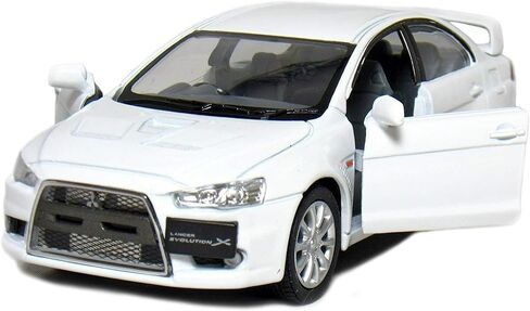 KiNSMART 2008 Mitsubishi Lancer Evolution X 1:36 Scale 5" Yellow in Saudi Arabia