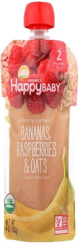 هابي بيبي أغذية الأطفال المصنوعة من الخضار والبازلاء والموز والكيوي، 4 أونصة in Kuwait