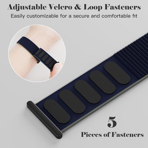 Sport Loop Nylon Bands Compatible with Apple Watch Band 49mm 46mm 45mm 44mm 42mm for Men Women, Breathable Adjustable Stretchy Braided Straps for iWatch Ultra 2/Ultra Series 10/9/8/SE/7/6/5/4/3 in Saudi Arabia