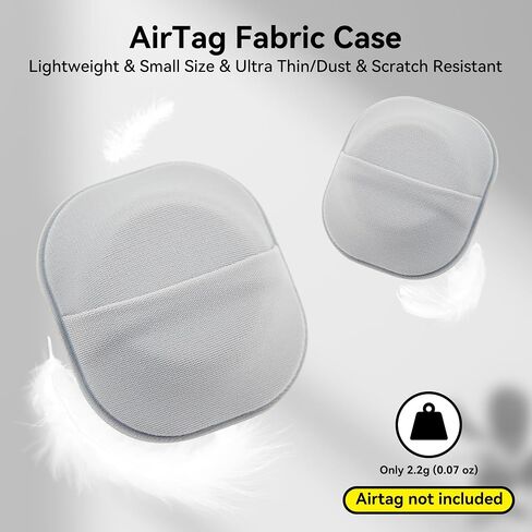 2 حزمة لركوب Airtag & Moto Tag لاصقة ، علبة حامل GPS من النسيج مع عصا ملصقات لاصق 3M على محفظة/تلفزيون عن بعد/أكياس/أمتعة/طائرات بدون طيار ، غطاء واقعي كامل لعلامة الهواء ، الوزن الخفيف ، الرمادي in Kuwait