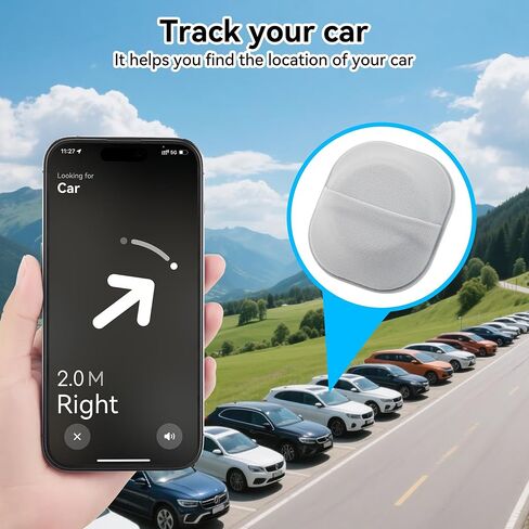 2 حزمة لركوب Airtag & Moto Tag لاصقة ، علبة حامل GPS من النسيج مع عصا ملصقات لاصق 3M على محفظة/تلفزيون عن بعد/أكياس/أمتعة/طائرات بدون طيار ، غطاء واقعي كامل لعلامة الهواء ، الوزن الخفيف ، الرمادي in Kuwait