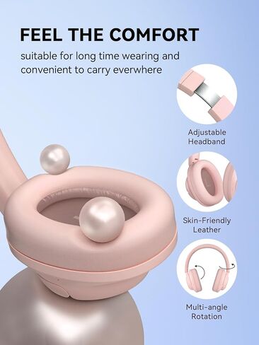 1MORE SonoFlow SE HQ31 Wireless Bluetooth Headphones -42dB Noise Cancelling Over-Ear Bluetooth Headset with Hi-Res Audio, 90H Playtime, LDAC, All-Day Comfort for Travel Work Gaming, Black in Kuwait