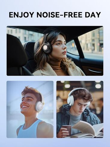 1MORE SonoFlow SE HQ31 Wireless Bluetooth Headphones -42dB Noise Cancelling Over-Ear Bluetooth Headset with Hi-Res Audio, 90H Playtime, LDAC, All-Day Comfort for Travel Work Gaming, Black in Kuwait