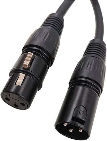 0.5m DMX512 XLR Cable ذكر إلى أنثى M/F OFC كابل الصوت محمي لخلاط الميكروفون in Kuwait